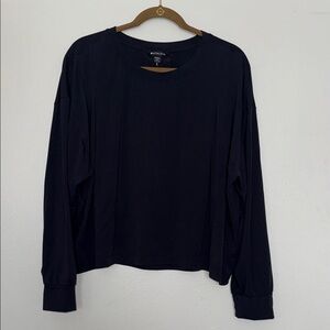 Athleta Midnight Black Long Sleeve Tee